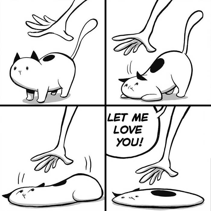 20 Comics Depicting Hilarious Cat Behavior That All Cat Lovers Can Relate To, By Lucas Turnbloom (New Pics)