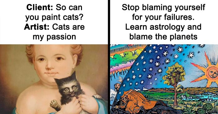 73 Times Great Works Of Art Were The Perfect Canvas For Hilarious Memes (New Pics)