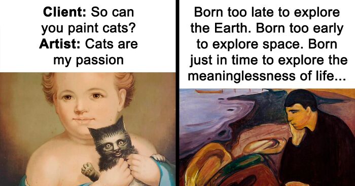 73 Times Great Works Of Art Were The Perfect Canvas For Hilarious Memes (New Pics)