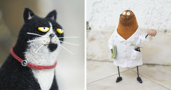 Artist Turns Animals Into Works Of Art And Creates 50 Funny-Looking Dolls