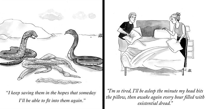 This New Yorker Cartoonist Might Make You Laugh With Her Witty Single-Panel Comics (20 New Pics)