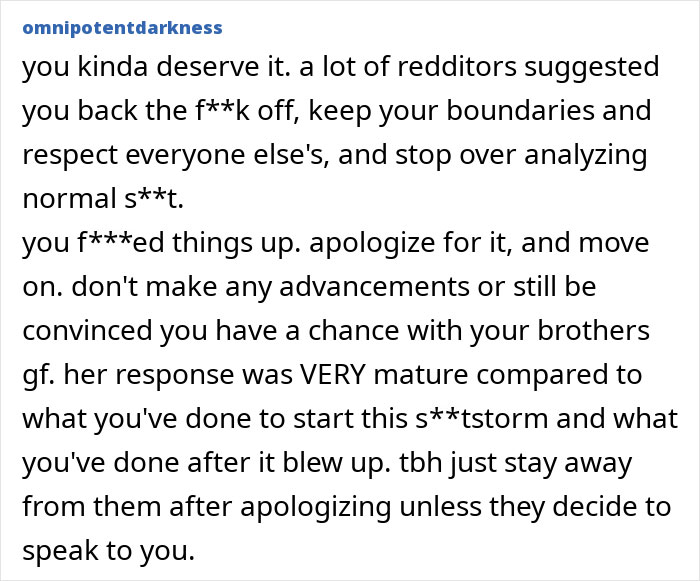 Man Thinks Brother’s Girlfriend Is Into Him, Learns The Hard Way She Isn’t: “You Need Therapy”