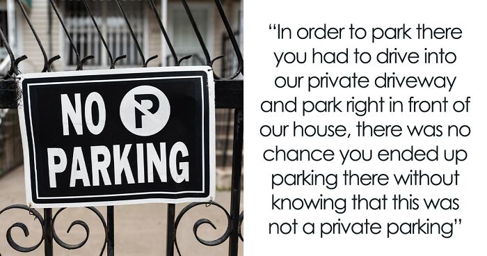 Tourists Keep Neglecting Private Parking Signs, Homeowner Decides To Simply Block Their Cars