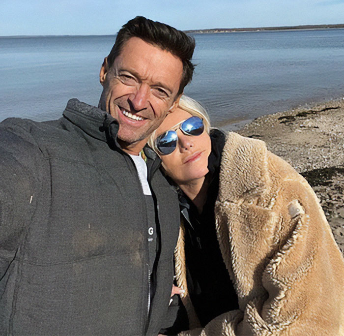 Hugh Jackman and Deborra Lee Furness selfie