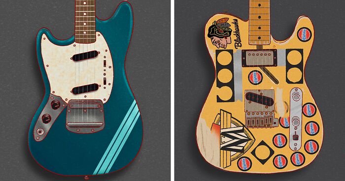 “GuitARTist”: My 17 Illustrations Of Guitars Played By The World’s Most Legendary Guitarists