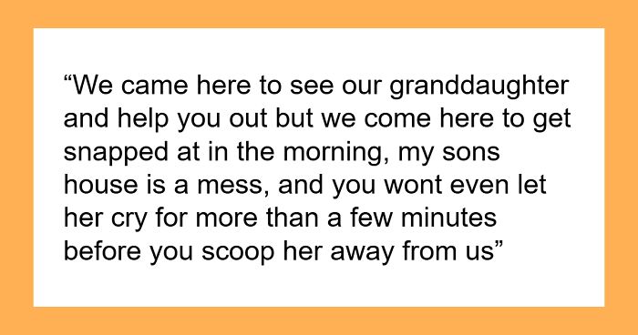 New Mom Resorts To Calling The Police After In-Laws Refuse To Leave Her Home