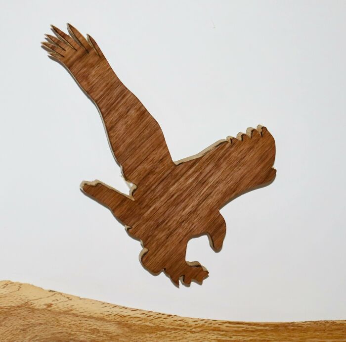 "Taking Flight": Handcrafted Artwork Made From Walnut Wood