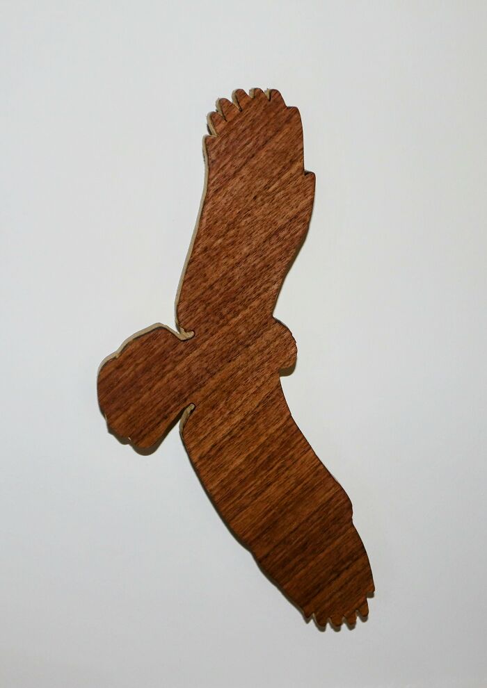 "Taking Flight": Handcrafted Artwork Made From Walnut Wood