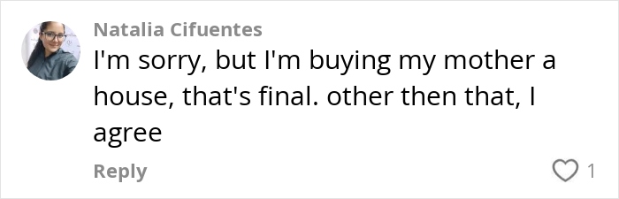 Social media comment on handling lottery wins, discussing personal financial plans and family priorities.