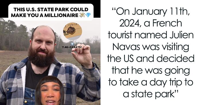 French Tourist Turns $10 Into $500K After Finding Diamond In State Park, Shares Tip For Success