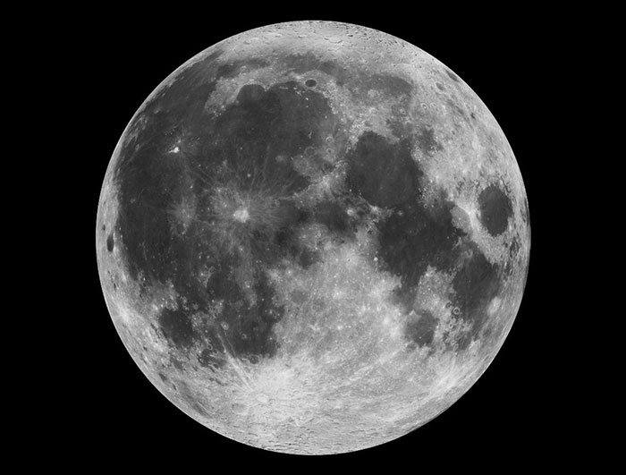 Image of the Moon, related to NASA's first commercial robotic moon launch broadcast.