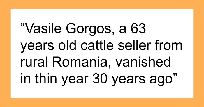 63YO Cattle Seller Leaves Home For Routine Work, Vanishes, Then Shockingly Shows Up 30 Years Later