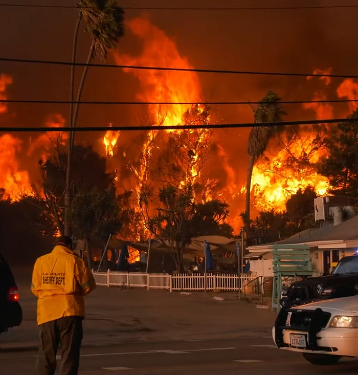 LA wildfires blaze as sheriff departments respond, highlighting controversies of celebrities stealing the spotlight.