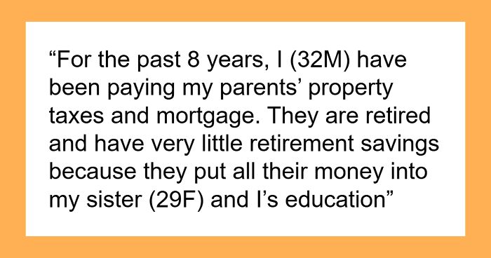 Man Pays Parents' Mortgage For 8 Years 