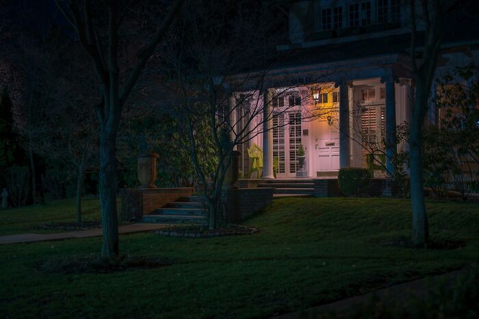 A mysterious, dimly lit entrance.