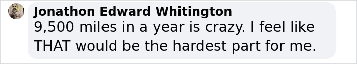 Text expressing amazement at a 55-year-old woman's record of running 366 marathons in a year.