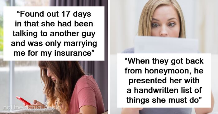 “Found Out She Was Cheating”: 37 Stories Of Marriages That Were Train Wrecks From The Start