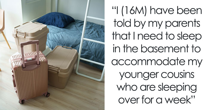 Parents Ask 16YO To Sleep In Cold, Dingy Basement So Relatives Are Comfy In His Room, He Refuses