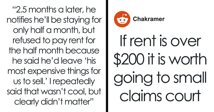 Guy Rents Out Friend's Place For A Few Months, Refuses To Pay Rent And Leaves Behind Junk