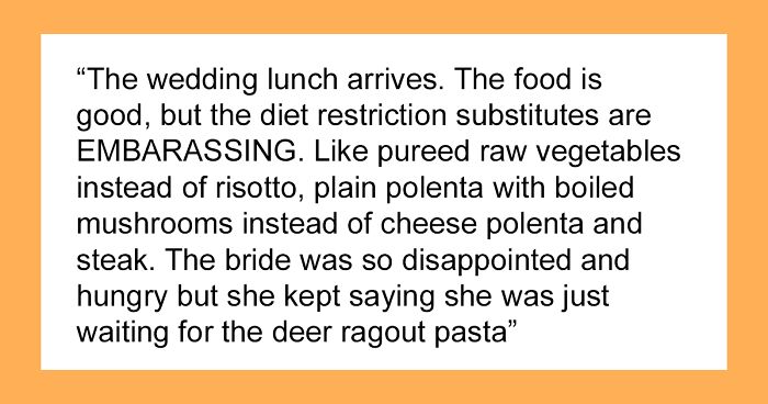 Wedding Caterer Yells At Bride And Makes Her Favorite Dish Inedible After Disagreement On Menu