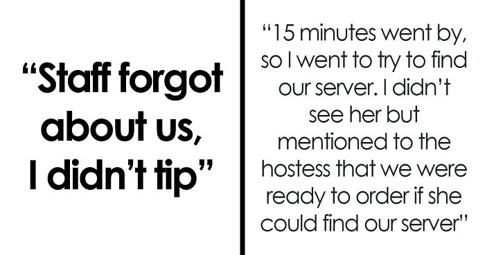 Guy Refuses To Tip After Waiting 25 Minutes And Searching For Staff