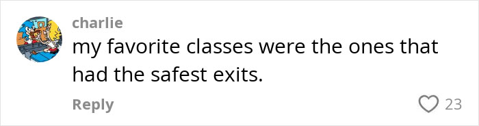 Gen Z comment on class exits with 23 likes, reflecting views on CEOs.