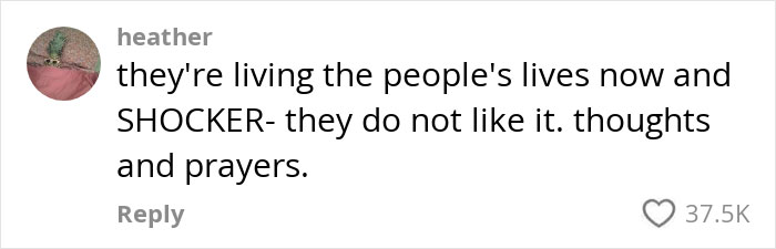 Social media comment showing Gen Z's view on CEOs lacking sympathy, with 37.5K likes.