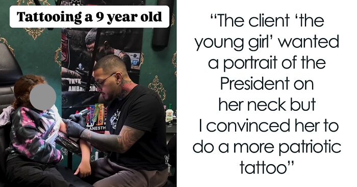 Tattoo Artist Sparks Outrage After Giving A 9-Year-Old Girl A Patriotic Tattoo