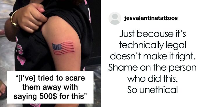 Tattoo Artist Risks Getting Canceled After Giving A 9-Year-Old Girl A Patriotic Tattoo