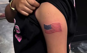 “Shame”: 9-Year-Old Girl Walks Out With American Flag Tattoo, Artist Faces Backlash