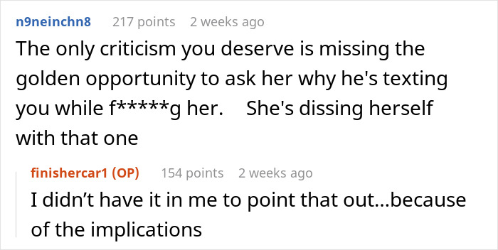 Reddit comments discussing relationship criticism and implications.