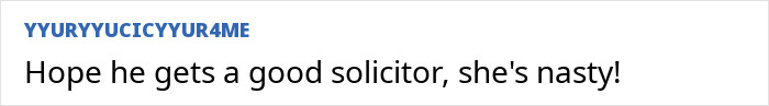 Comment on unreasonable friend relationship about needing a solicitor.