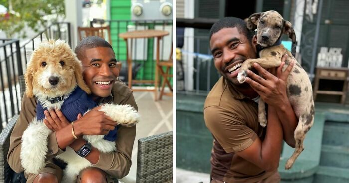 This UPS Driver's 21 New Photos With Pets Are The Dose Of Wholesome Content You Need