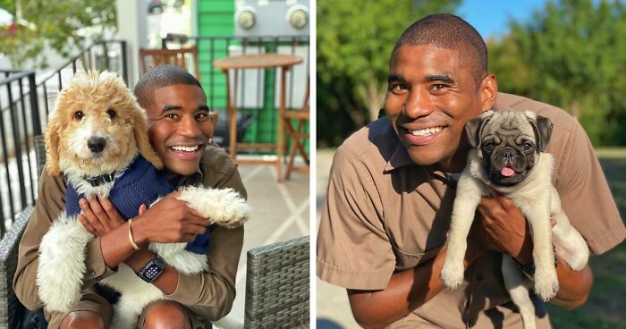 UPS Driver Entertains Himself At Work By Taking Photos With Every Pet He Meets (21 New Pics)