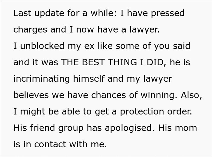 Text detailing a woman's legal action after her dog was lost during a trip.