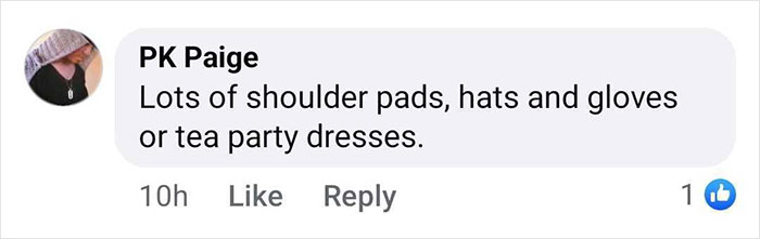 Comment by PK Paige criticizing the Met Gala 2025 dress code, suggesting shoulder pads and tea party dresses.