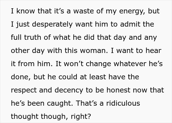 Text of a frustrated person seeking honesty about events involving home alone children and deceit.