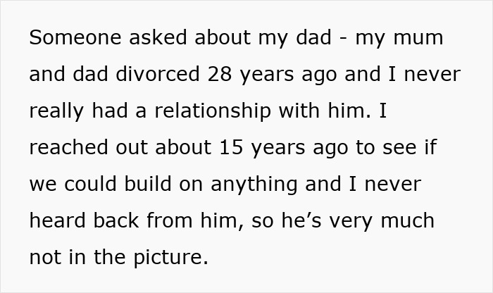 Man discusses distant relationship with father after parents' divorce; seeks connection without result.