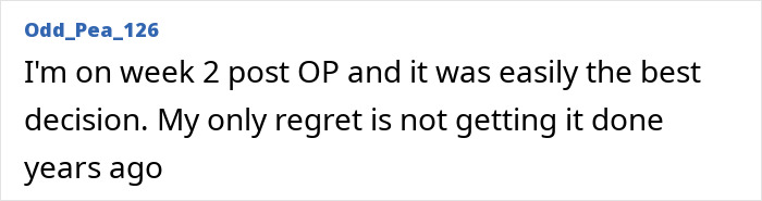 Testimonial about post-op experience, sharing positive outcome after designer genitals procedure for women.