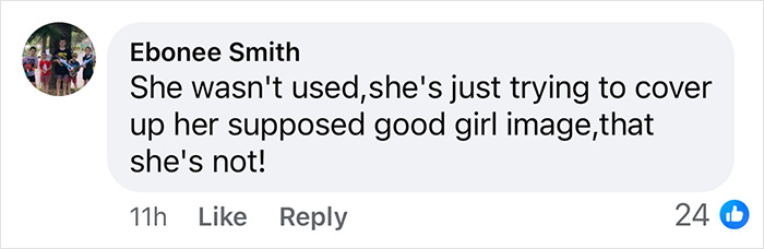 Comment discussing Taylor Swift's image amid alleged Blake Lively manipulation and Baldoni feud.