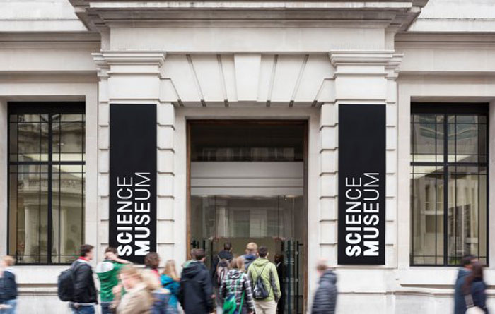 Visitors entering the Science Museum, amid controversy over claims of anti-LGBT sentiments related to magnets and Lego bricks.