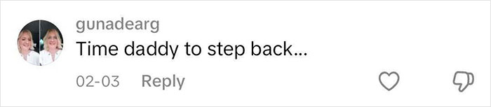 Comment on David Beckham video about kissing daughter Harper, reads "Time daddy to step back...