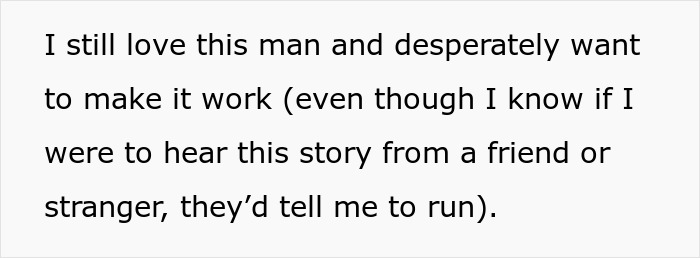 Text about resolving marital issues involving a teaching yoga ultimatum.