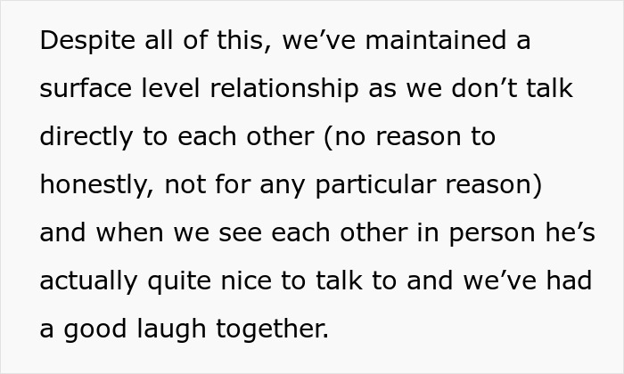 Text about a surface-level relationship and communication dynamics.