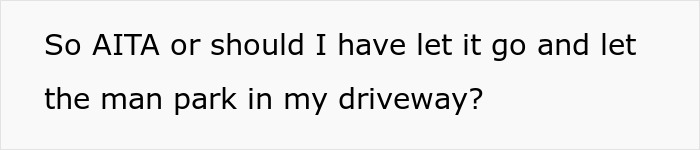 Text questioning if allowing a car in the neighbor’s driveway during a yard sale was the right action.