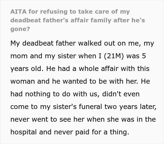 Man Begs Son To Take Care Of His “Affair Family,” Gets A Harsh Reality Check