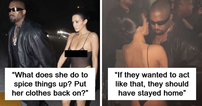 Outrage As Kanye West And Bianca Censori Bring Second Bare Look, Licking Frenzy To Grammys Party