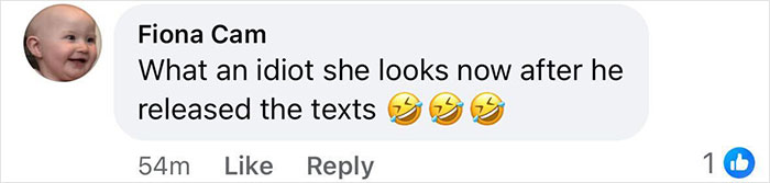 Comment questioning "fat-shaming" accusations against Baldoni, with emojis and likes.