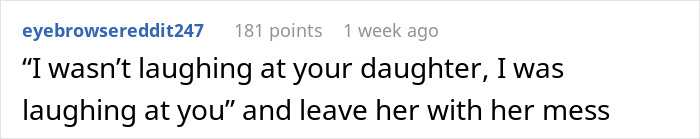 Reddit comment joking about a brother's daughter not resembling him, highlighting humor in family resemblance.