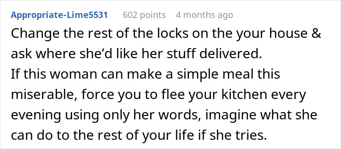 Text from a Reddit user discussing relationship advice related to nagging.